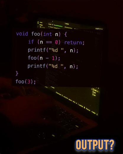 check your recursion concept ⚡#coding #programming #education #viral #viralvideo