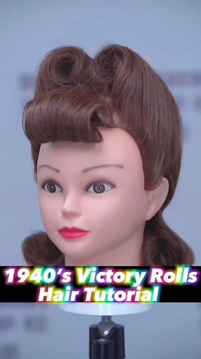 1940s Victory Rolls Hairstyle Tutorial: Step-by-Step Guide