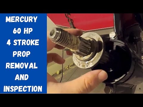 Mercury 60 hp 4 Stroke - Prop Removal and Inspection