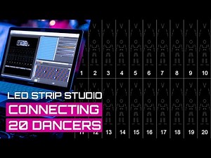 Tron Dance - Connecting 20 dancers at once with Led Strip Studio Software