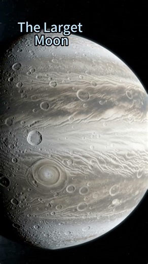 The Largest Moon In Deep Outer Space In Action #space #spaceart #spacemusic