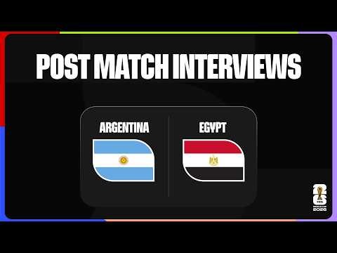Post-Match Player Interviews | Argentina 3-2 Egypt