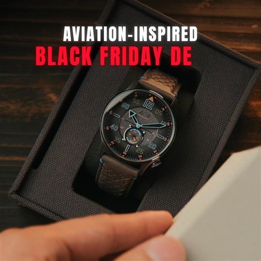 𝗕𝗹𝗮𝗰𝗸 𝗙𝗿𝗶𝗱𝗮𝘆 𝗦𝗮𝗹𝗲! From cockpit to wrist, every AVI-8 watch carries the legacy of aviation heroes. This Black Friday, take off with prices from $149 only on AVI-8.COM | AVI-8