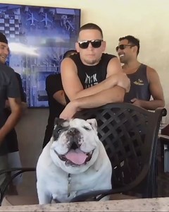 Nate Diaz shows off his legendary dog 'Makaveli' 🐶