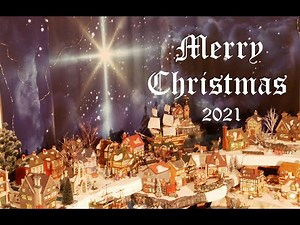 Christmas Village 2021. Dickens, Dept 56, Wee Forest Folk mice. And some cats.