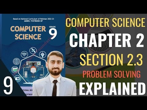 Class 9 Computer Science | Chapter 2 Section 2.3 | Problem Solving | Federal Board