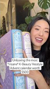 Unboxing the most *insane* K-Beauty Yesstyle Advent calendar worth $500