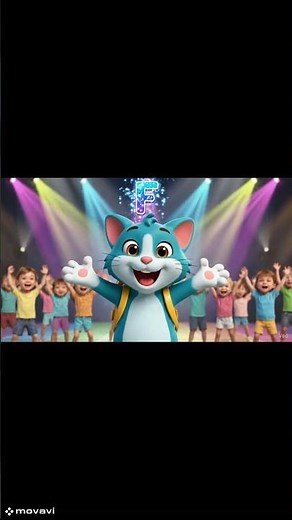 Fluffy Blue Cat Sings Letter F Song For Kids | Alphabet Video | preschool
