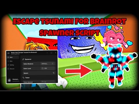 [ New ] Redyn Hub Escape Tsunami For Brainrot Spawner Script | ( Keyless & Updated ) |
