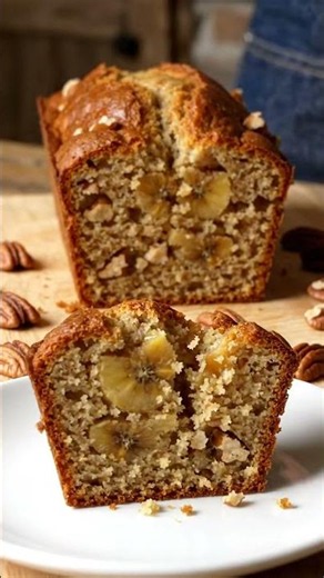 Easy and moist banana bread quick recipe