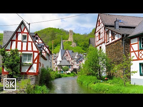 MONREAL GERMANY - A Beautiful Picturesque Town In The Eifel 8K