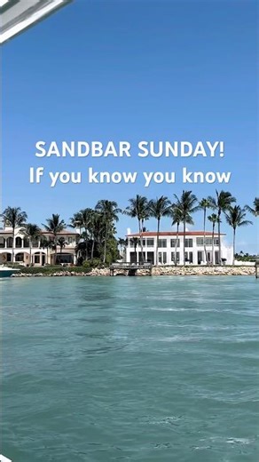 Sandbar Sunday in Stuart Florida 🌴 Clear water, boats & good vibes