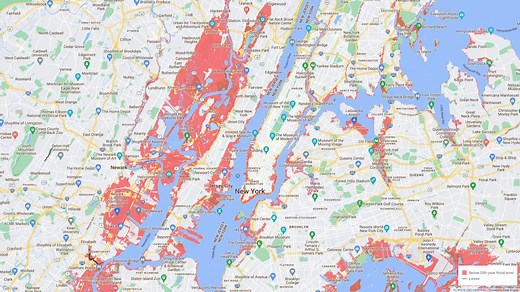 Interactive map shows which US cities will be underwater in 2050