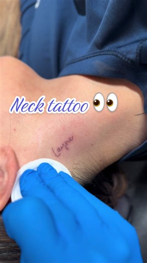 Dainty Script Neck Tattoo Ideas You’ll Love