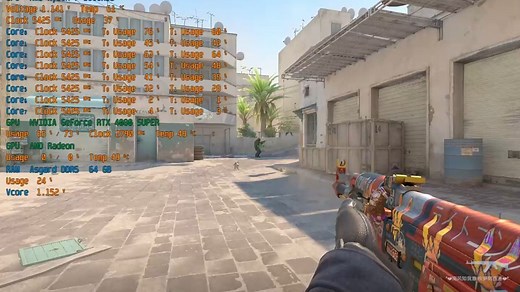 9800X3D 4080S CS2完美死斗帧数表现