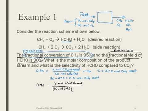 C3a Working with Multiple Reactions Yield & Selectivity
