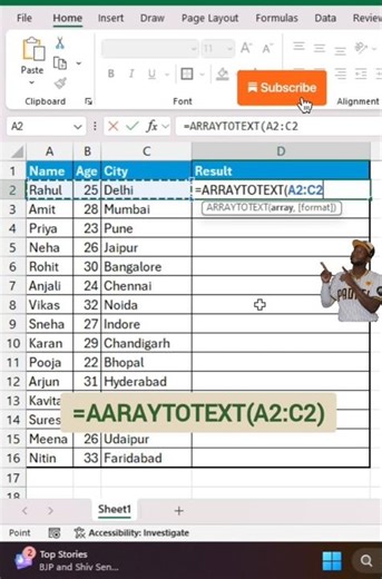 Excel Magic Tricks 😱 || #shorts #exceltutorial #officeskillhub #excel #exceltips