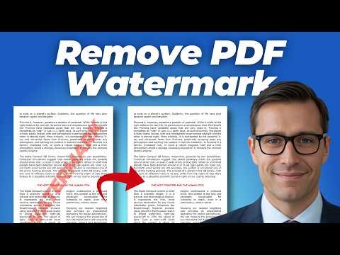 【100% Works】How To Remove Watermark From PDF on Windows 2026
