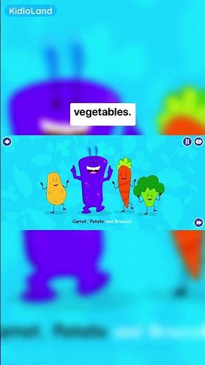 LEARN ABOUT FRUITS AND VEGGIES ON KIDLOLAND!⭐#kidloland #healthyeatinghabits #abc #gamesforkids