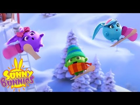 SNOW DAY FUN SKI JUMPING | Sunny Bunnies | Video for kids | WildBrain Bananas