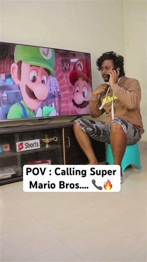 “Calling Mario in Real Life 📞🍄” #supermariobros #supermario #cartoon #trending #youtubeshorts