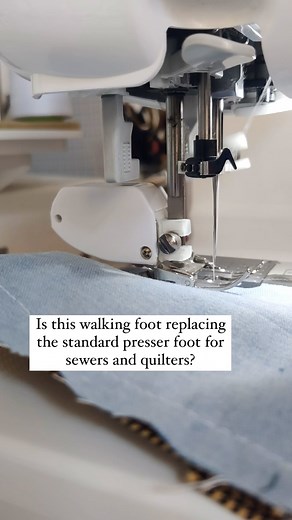 We’ve heard more and more sewers and quilters are using this walking foot for all of their sewing! 🪡 What are your thoughts? Have you tried this walking foot? #walkingfoot #walkingfootquilting #presserfoot #sewing #quilting | Madam Sew