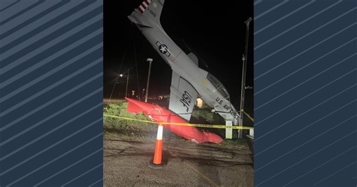 Stoughton Police investigate hit-and-run crash at VFW, display plane damaged