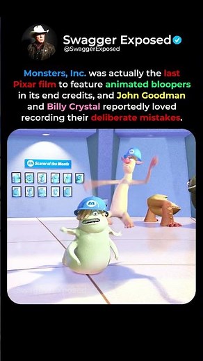 The Monsters Inc. Blooper Reel Nobody Knew Existed 🎬😂