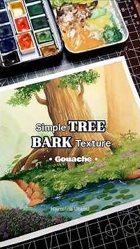 Simple Tree Bark Texture | Gouache