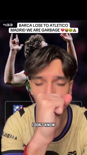BARCA LOSE TO ATLETICO MADRID WE ARE GARBAGE 🤢🤮💔💩🤦‍♂️ Barca Vs Atletico Madrid Yamla Vs Atletico Madrid Alvarez Goal Today Lookman goal today #Barcelona #Barca #Fyp #Football #Yamal
