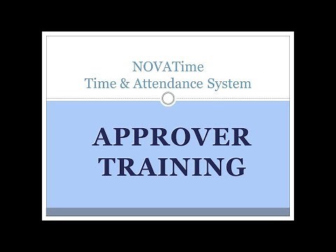 NOVAtime - Approver Training