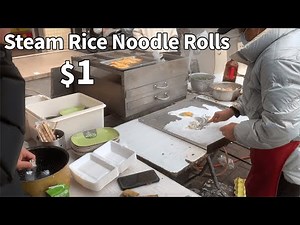 16 Steam Rice Noodle Rolls | One of the most popular breakfast items in Guangdong | Street Food
