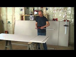 Dryall ripping tool demonstration - This drywall scoring tool from Gary at Wallboarder's Buddy
