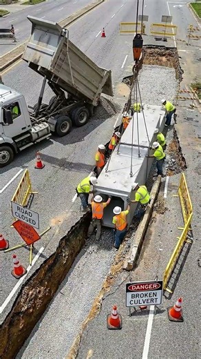From Flooded Mess to Perfect Flow – Culvert Repair Transformation #cleaning #automobile #satisfying