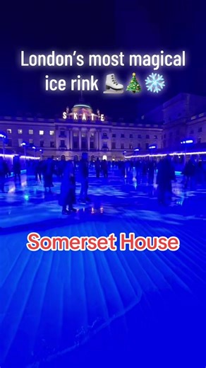 ⛸Ice skating at Somerset House is one of the most magical winter experiences in London. ✨Lights, music, and the historic courtyard create a perfect festive atmosphere. 💫Explore London with Travel VS Scope. #somersethouse #londonlife #iceskating #london #fypage