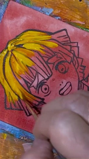 How to Paint Anime Zenitsu Agatsuma Demon Slayer 2 #anime #painting #paintingtutorial #drawing #art