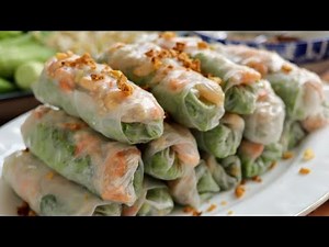 Fresh Spring Rolls | Fresh spring rolls with peanut sauce