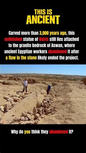The Unfinished Statue of Osiris