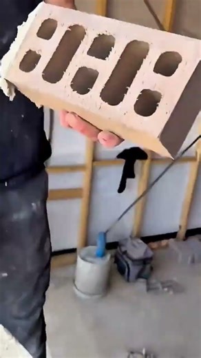 Professional Bricklaying Technique, Carefully Constructing the Strong, Durable Wall Structure.