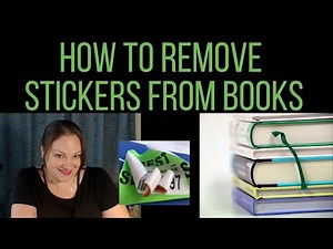 How to Get Stickers & Residue Off Of Books [CC]