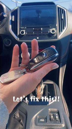 How to fix the Keyfob “access key” that’s low in a Subaru! #subaru #howto https://rockyridgeauto.com