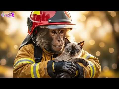Cartoon Monkey | Story for Kids | Monkey Saves the Day #cartoon #animation #kidssongs #cute #baby