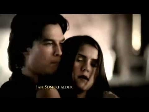 The Vampire Diaries - Damon gives a little bite on the neck of Elena