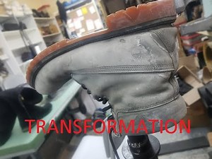 Cleaning and transforming Timberland Boots ! How to turn nubuck into soft leather !