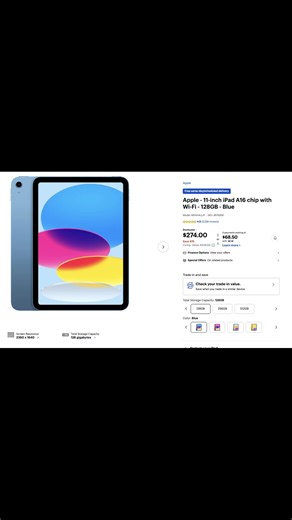 iPad 11th Gen $274, Powerful Apple Tablet Deal
