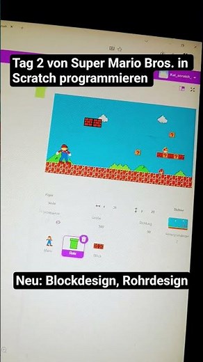 Tag 2 von Super Mario Bros. in Scratch programmieren #mario #scratch #random #fypシ