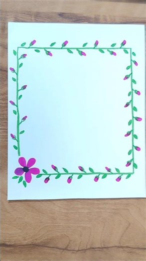 🍁Simple border design for beginners #shorts #vartandcraft9