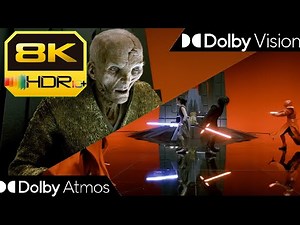 [8K HDR10+] Kylo Ren Kills Snoke - The Last Jedi (2017) | Dolby Vision•Atmos