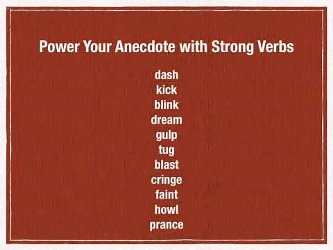 How to Write an Anecdote: Part 2