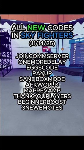 ALL NEW SKY FIGHTERS CODES | #inkgame #skyfighters #roblox #squidgame